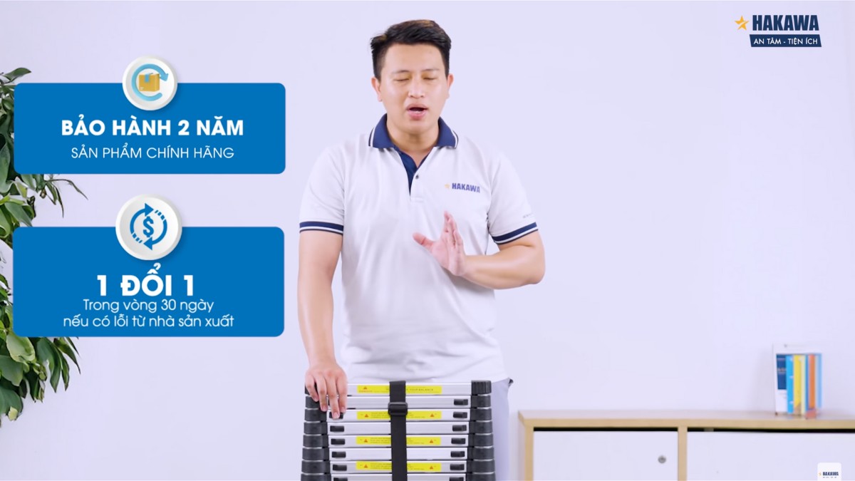 Chính sách bán hàng uy tín khi mua thang nhôm Hakawa HK-138