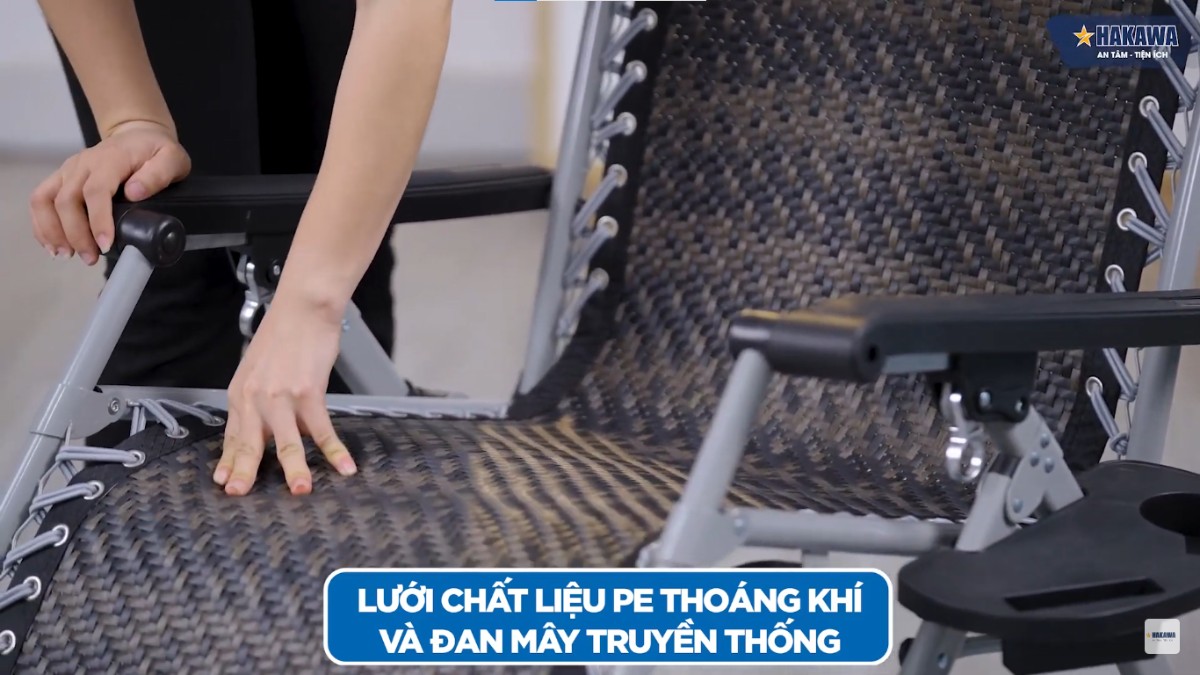Lưới ghế vân mây tinh tế và thoáng mát