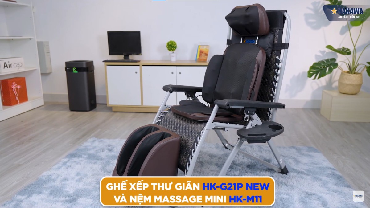 Nệm massage toàn thân Hakawa HK-G21P new + M11