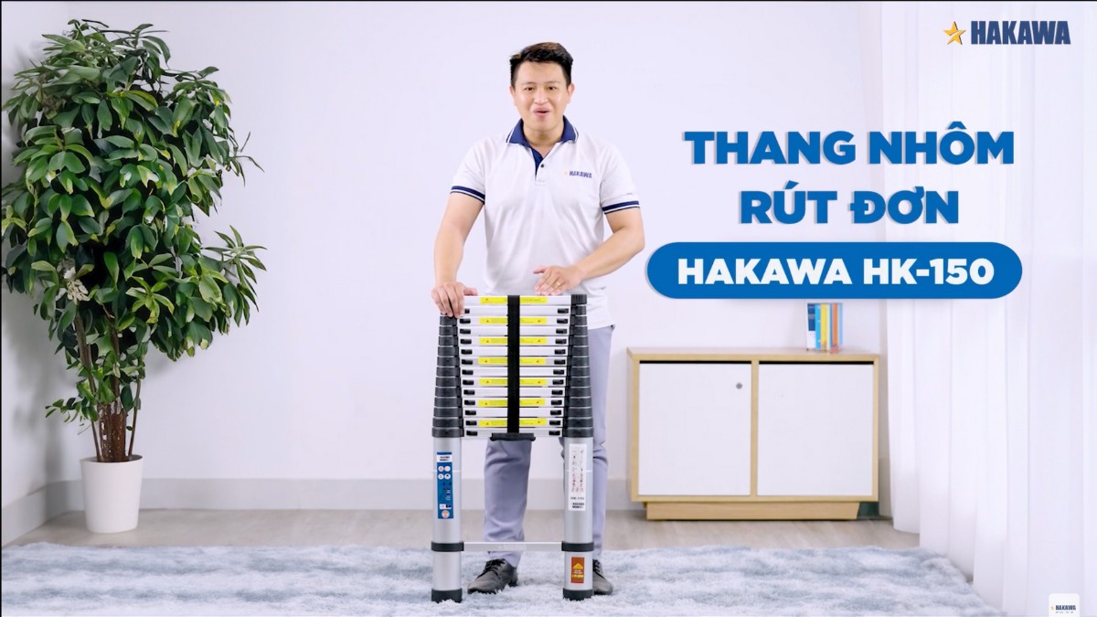 Thang nhôm rút đơn Hakawa HK-150