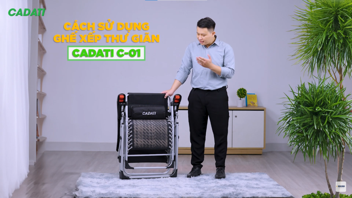 Hướng dẫn sử dụng ghế xếp thư giãn CADATI C-01