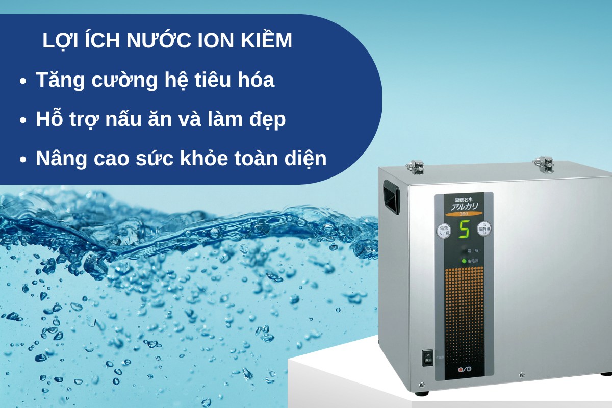 Lợi ích khi bạn uống nước điện giải ion kiềm