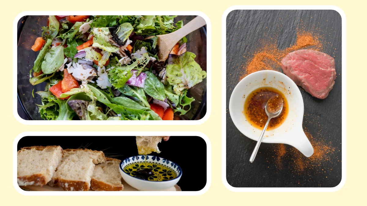 Ưu tiên trộn salad, làm sốt hoặc ướp thực phẩm