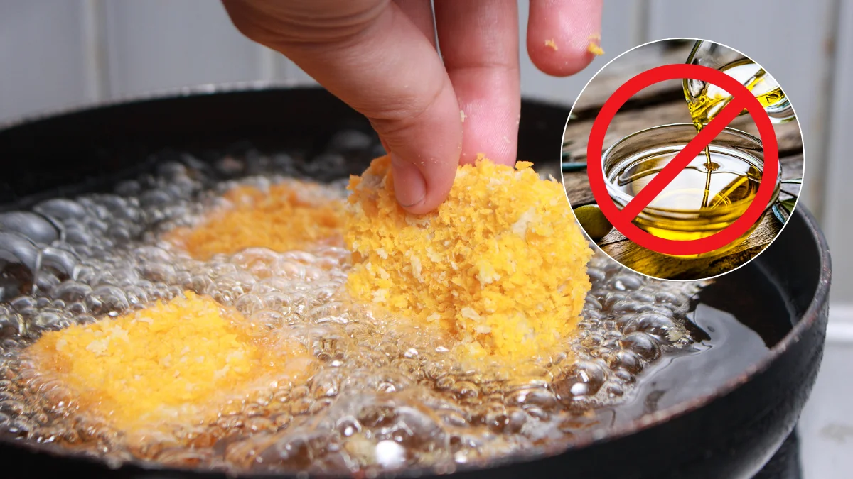 Không dùng dầu oliu để chiên ngập dầu hoặc nấu ở nhiệt độ quá cao