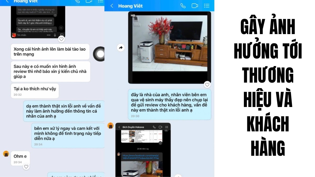 Gây ảnh hưởng tới thương hiệu và khách hàng