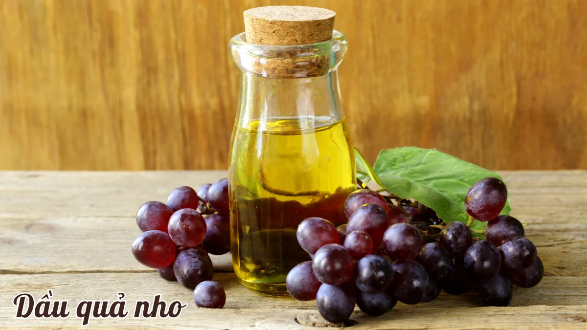 Dầu nho giúp chống viêm hiệu quả