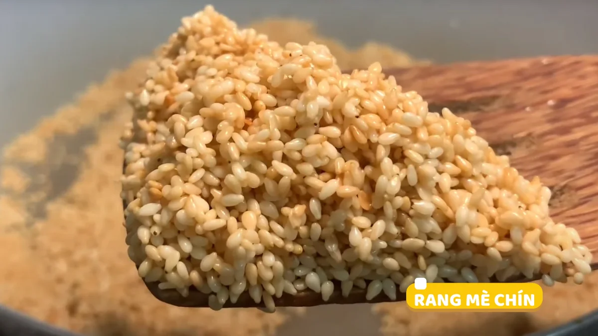 Rang mè chín để nguội