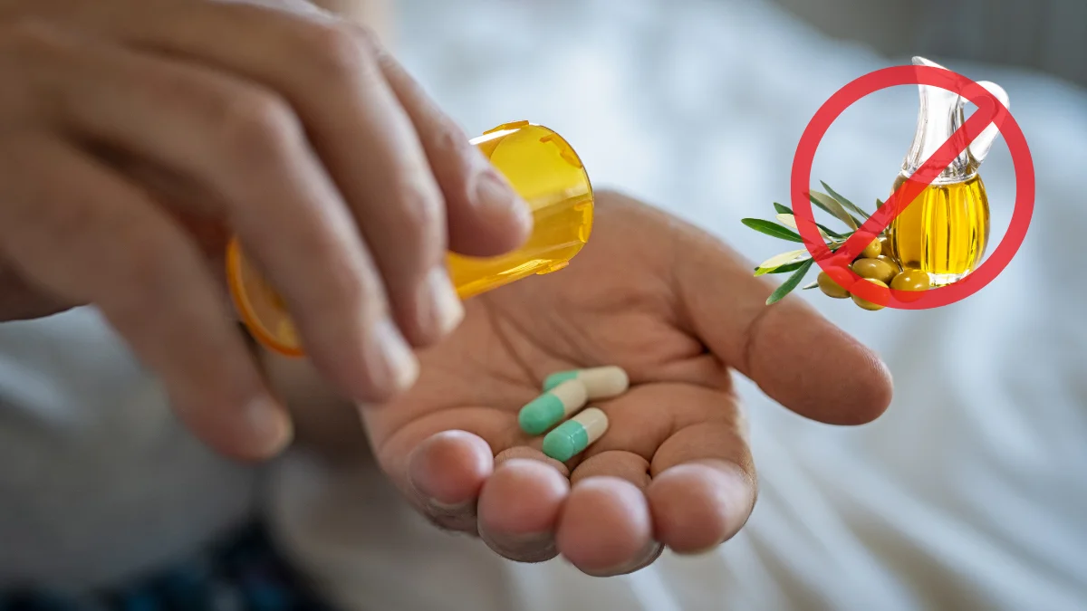 Không sử dụng dầu oliu khi đang dùng thuốc
