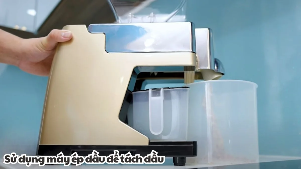 Sử dụng máy ép dầu chuyên dụng để ép dầu