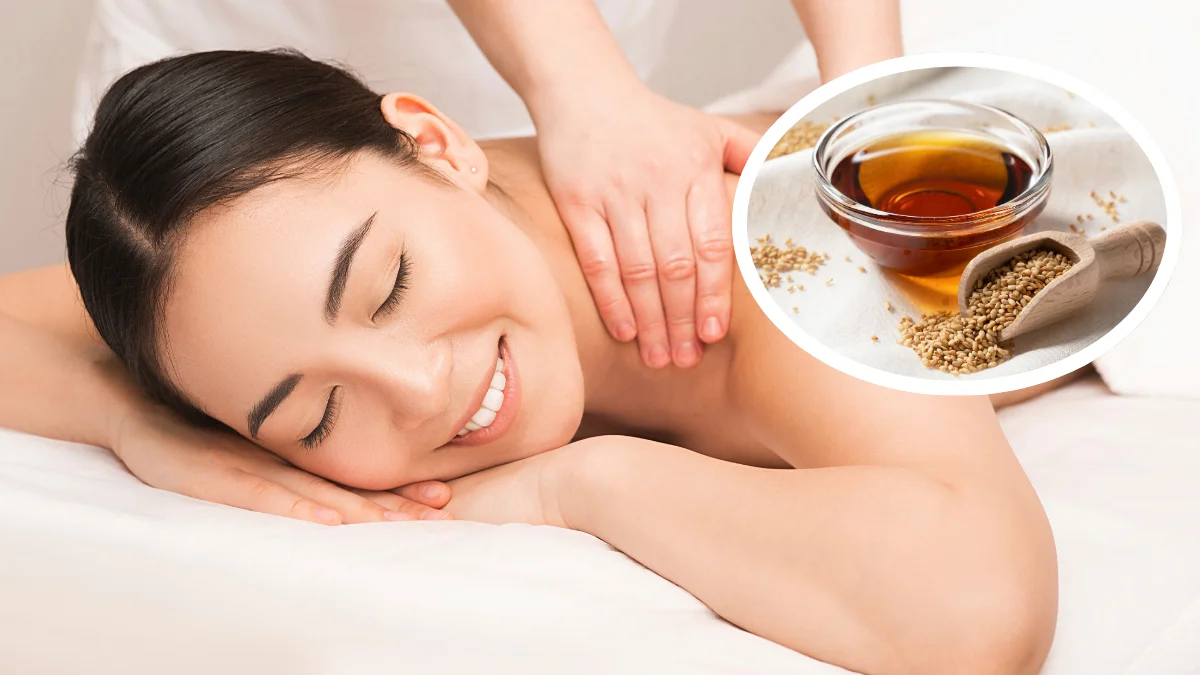 Massage bằng dầu mè giảm căng thẳng, hỗ trợ thư giãn