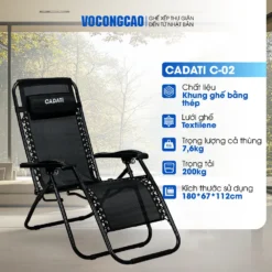 ghế xếp thư giãn Cadati C02