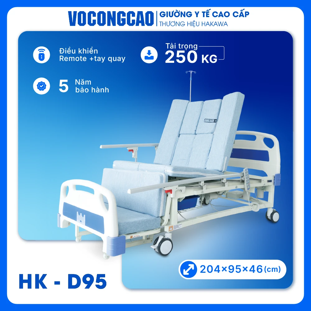 Giường y tế điều khiển bằng remote HAKAWA HK-D95