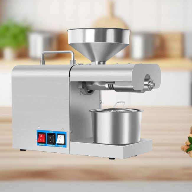 Máy ép dầu lạc mini GD-08A nhỏ gọn hiệu quả cho gia đình