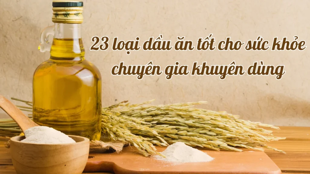 23 loại dầu ăn tốt cho sức khỏe chuyên gia khuyên dùng