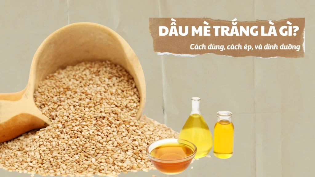 Dầu mè trắng là gì, cách dùng, cách ép, và dinh dưỡng